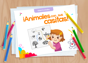 ¡Une los animales con sus casitas! - LaCardio Kids 
