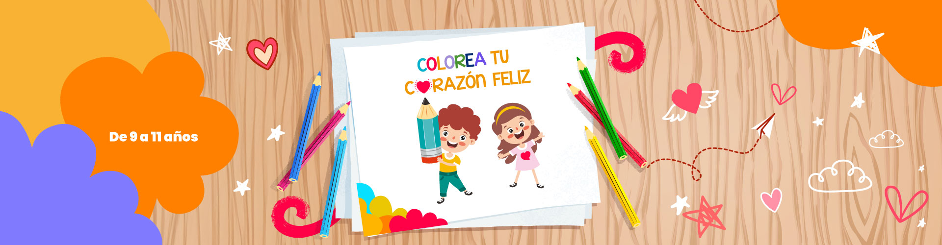 Colorea tu corazón feliz Colorea tu corazón feliz - LaCardio Kids