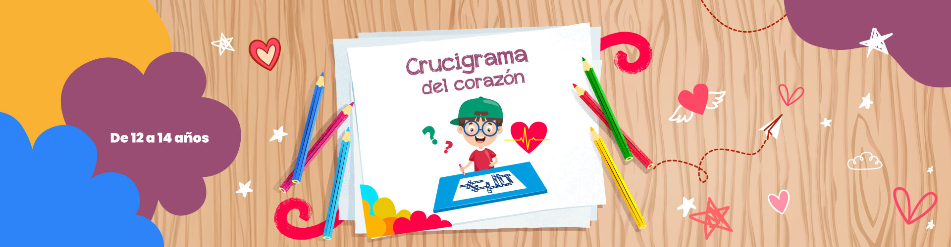 Crucigrama del corazón Crucigrama del corazón - LaCardio Kids
