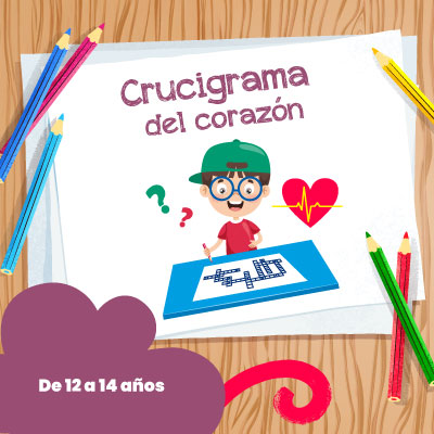 Crucigrama del corazón Crucigrama del corazón - LaCardio Kids