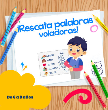 Rescata las palabras voladoras - LaCardio Kids 