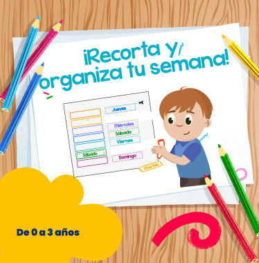 ¡Recorta y organiza tu semana! - LaCardio Kids 