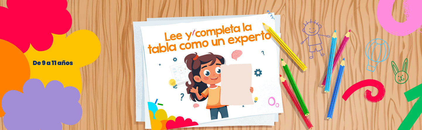 Lee y completa la tabla como un experto - LaCardio Kids 