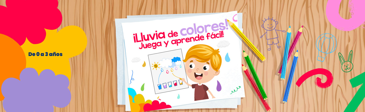 Lluvia de colores: juega y aprende fácil - LaCardio Kids 