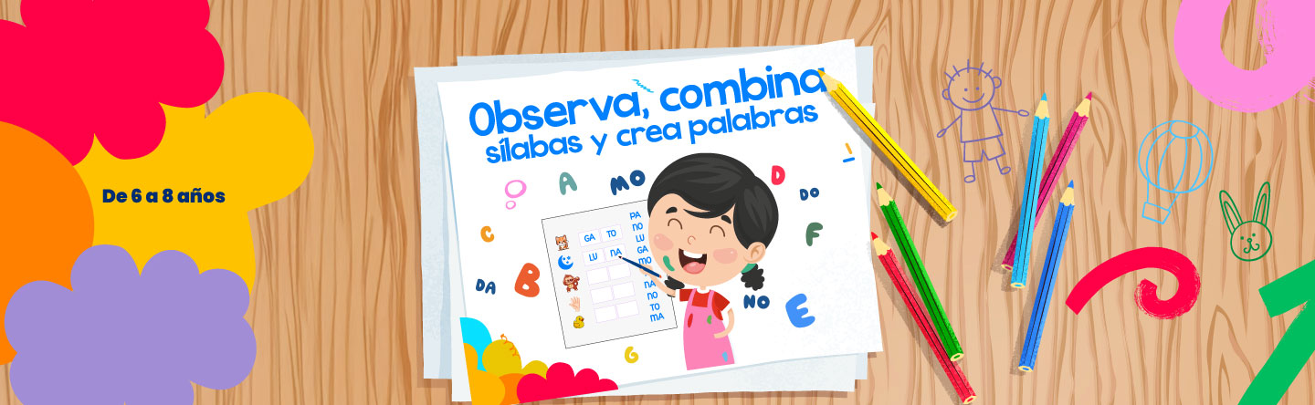 Observa, combina sílabas y crea palabras - LaCardio Kids 