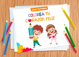 Colorea tu corazón feliz - LaCardio Kids 