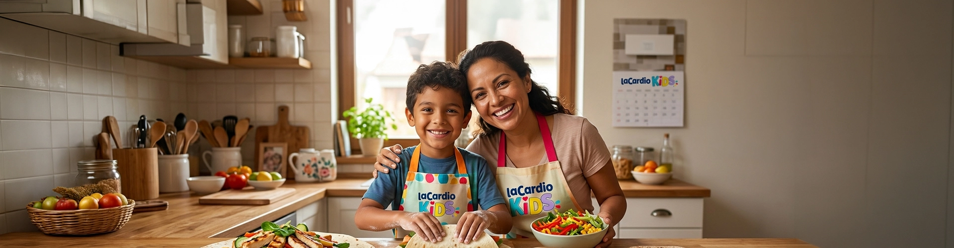 DB-interno-lacardiokids-1920×500-Wraps-de-pollo-y-verduras-con-mamá- - LaCardio Kids
