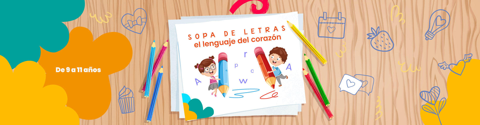 Sopa de letras: el lenguaje del corazón - LaCardio Kids 