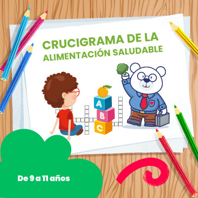 Crucigrama de la alimentación saludable - LaCardio Kids 