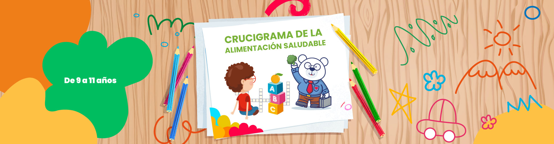 Crucigrama de la alimentación saludable - LaCardio Kids 