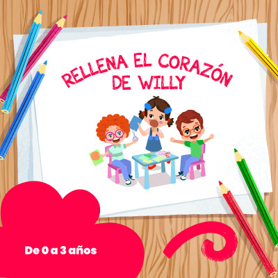 Rellena el corazón de Willy - LaCardio Kids 