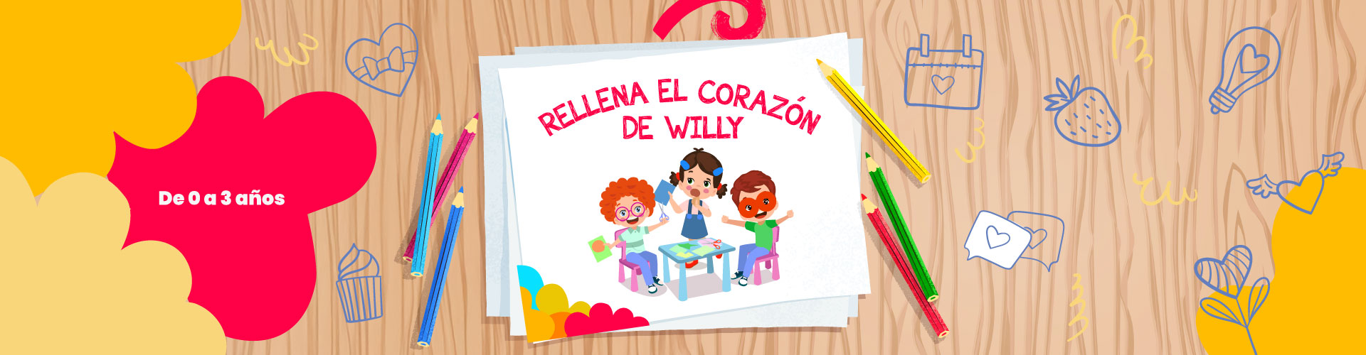 Rellena el corazón de Willy - LaCardio Kids 