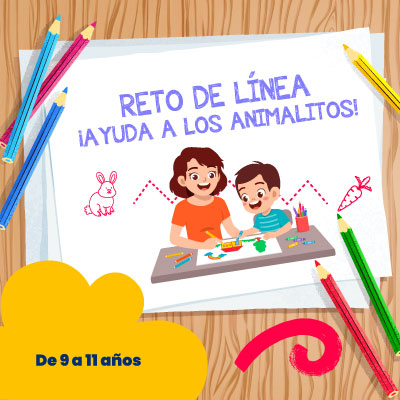 Reto de líneas ¡ayuda a los animalitos! - LaCardio Kids 