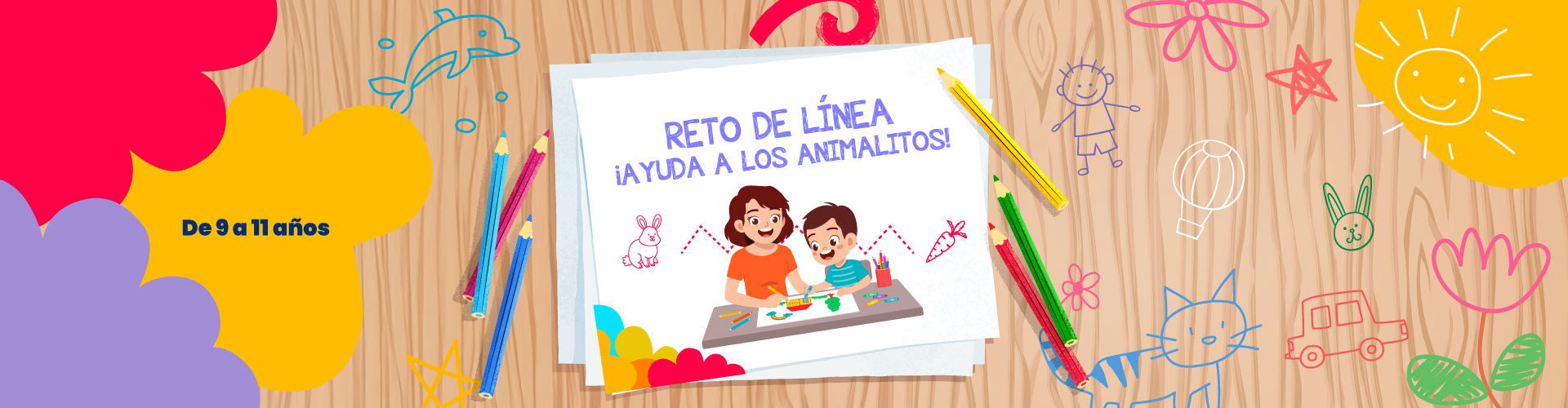 Reto de líneas ¡ayuda a los animalitos! - LaCardio Kids 