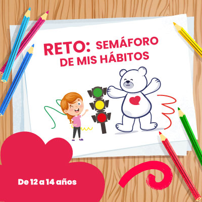 Reto: semáforo de mis hábitos Reto: semáforo de mis hábitos - LaCardio Kids