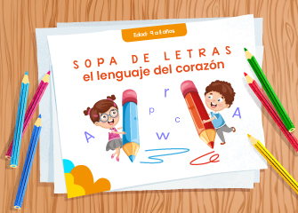 Sopa de letras: el lenguaje del corazón - LaCardio Kids 