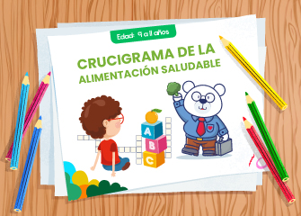 Crucigrama de la alimentación saludable - LaCardio Kids 