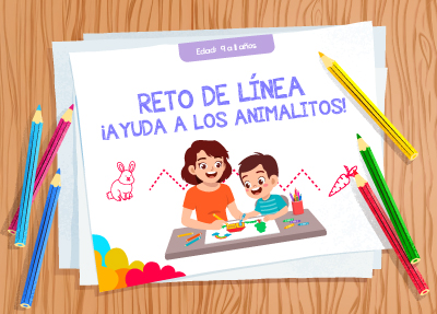 Reto de líneas ¡ayuda a los animalitos! - LaCardio Kids 