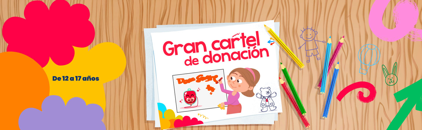 Diseña un gran cartel de donación - LaCardio Kids 