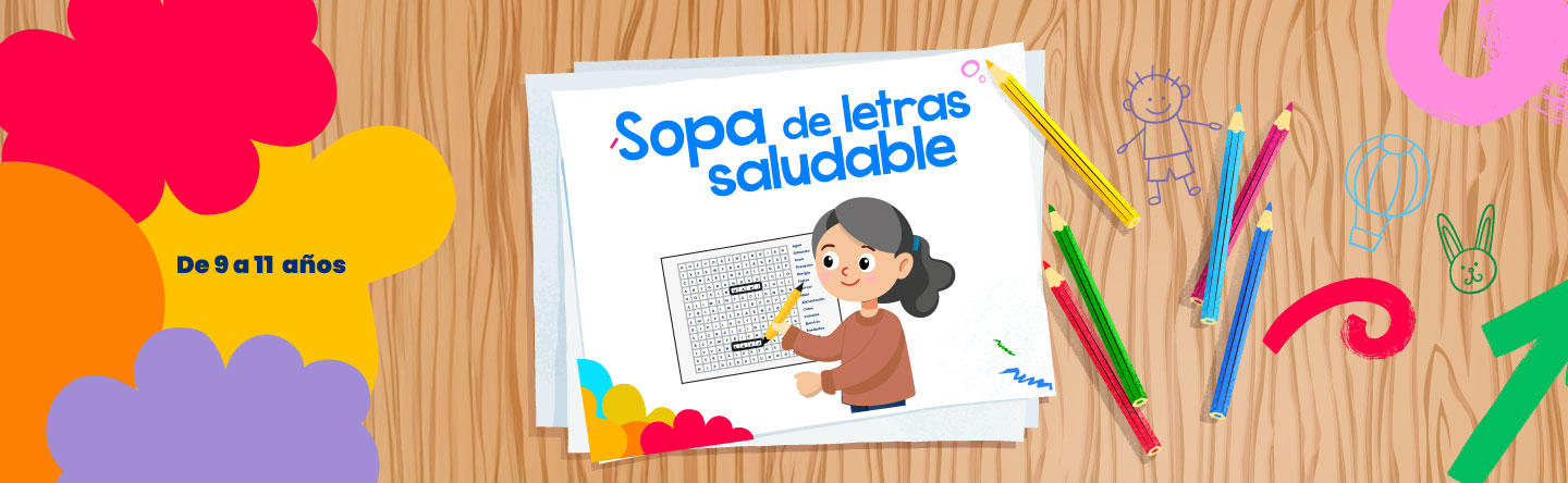 Sopa de letras: Descubre la salud - LaCardio Kids 