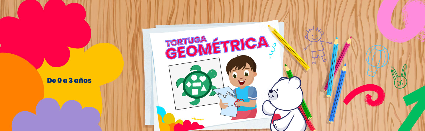 ¡Tortuga geométrica divertida! - LaCardio Kids 