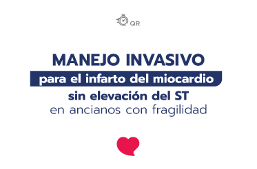 En ancianos con fragilidad ¿Cuál es el impacto del manejo invasivo para infarto del miocardio sin elevación del ST?