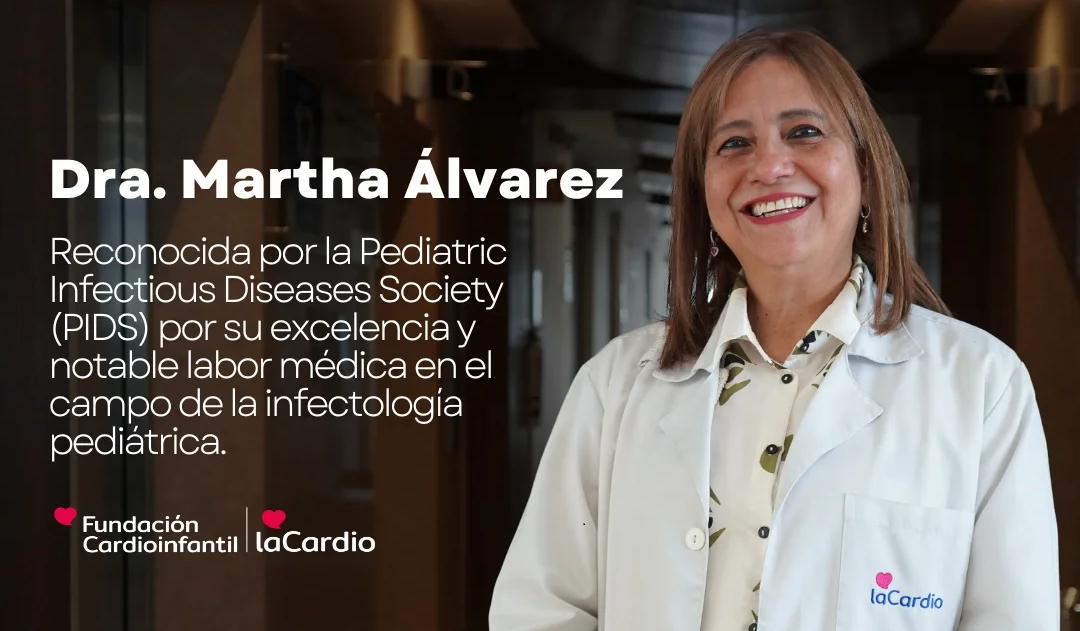 Dra. Martha Álvarez, líder médico de Infectología Pediátrica de LaCardio recibe distinción internacional de la PIDS 