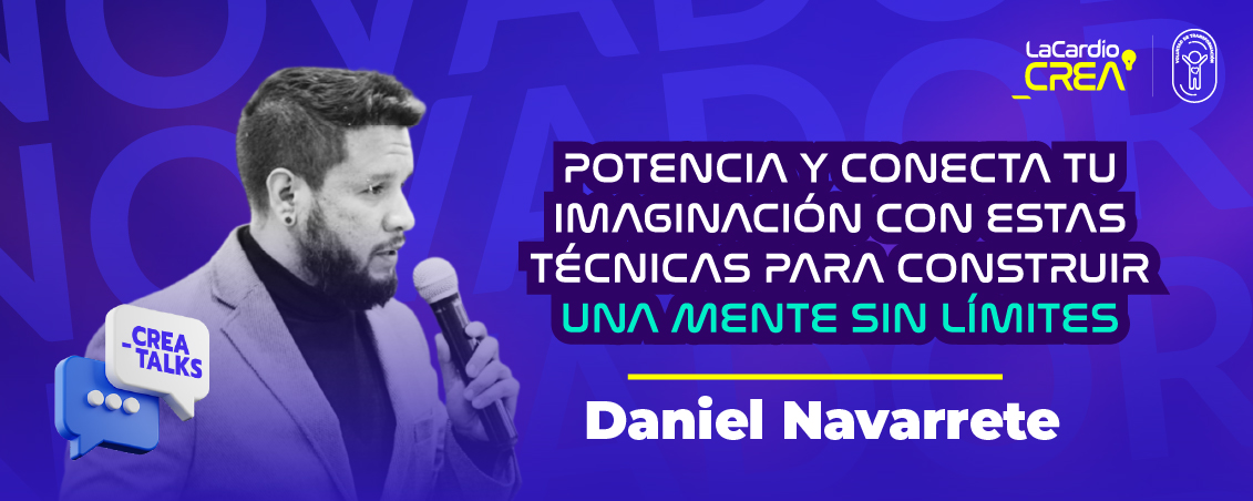 Daniel Navarrete compartió valiosas ideas sobre cómo potenciar la capacidad creativa. Si bien, cada persona tiene su propio camino hacia la innovación, Daniel dio a conocer algunas herramientas y estrategias clave que pueden ayudar a todos a desbloquear su potencial creativo.